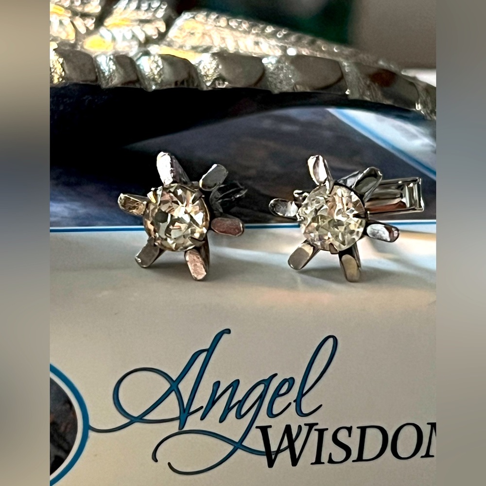 Vintage Art Deco Inspired Crystal Unisex Starlight Cuff Links